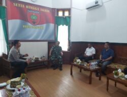 Temui Dandim 1409 Gowa, Kapolres Gowa Siap Cipatakan Keamanan Melalui Sinergitas