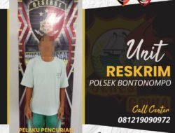 Unit Reskrim Polsek Bontonompo Berhasil Ungkap Kasus Curat, Satu Pelaku Diamankan