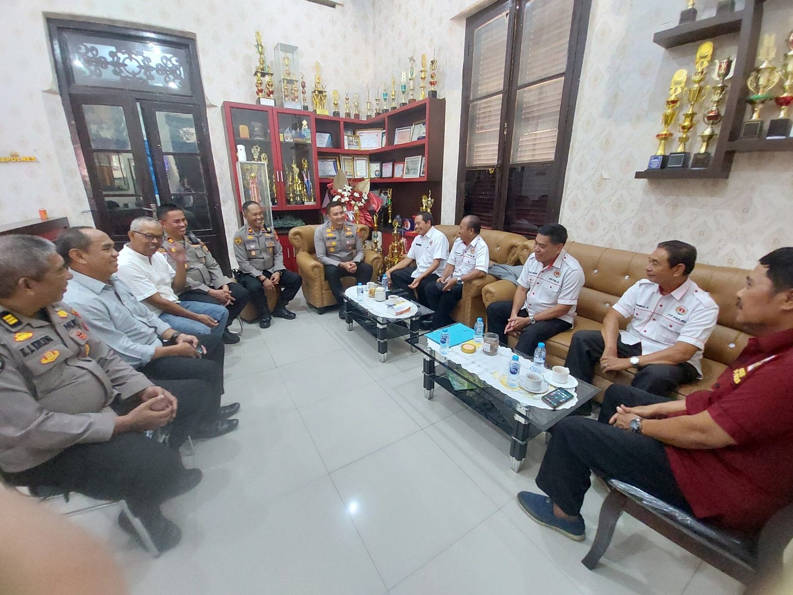 Kapolres Gowa Sambut Kunjungan Silaturahmi Ketua PP Polri Cabang Gowa