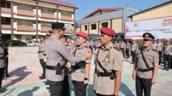 Polres Gowa Gelar Sertijab Kasat dan Kapolsek, Kapolres Pimpin Langsung Prosesi