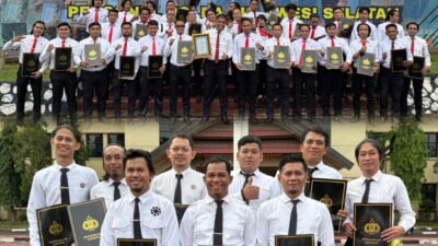 46 Personel Polres Gowa Terima Penghargaan dari Kapolda Sulsel