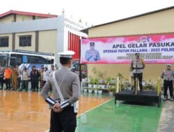 Kapolres Gowa Pimpin Apel Gelar Pasukan Operasi Patuh Pallawa 2025